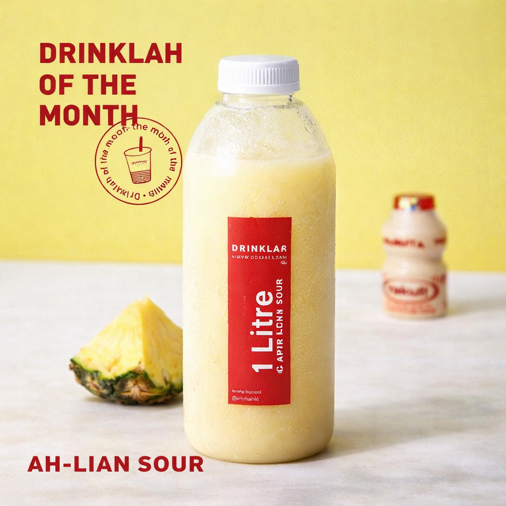 1L Ah-Lian Sour (Cold Shaken Pineapple Yakult)