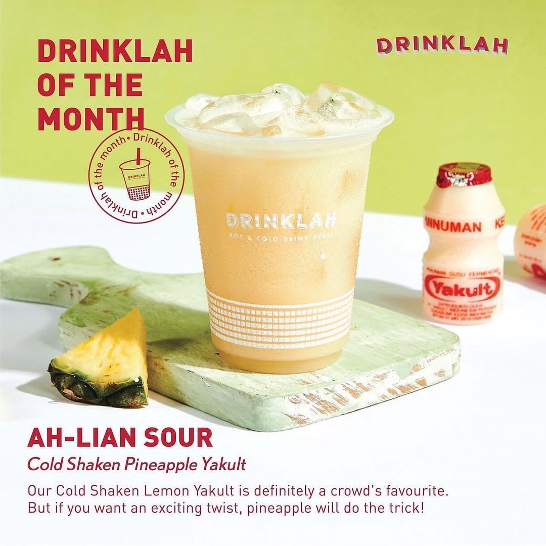 Ah-Lian Sour (Cold Shaken Pineapple Yakult).
