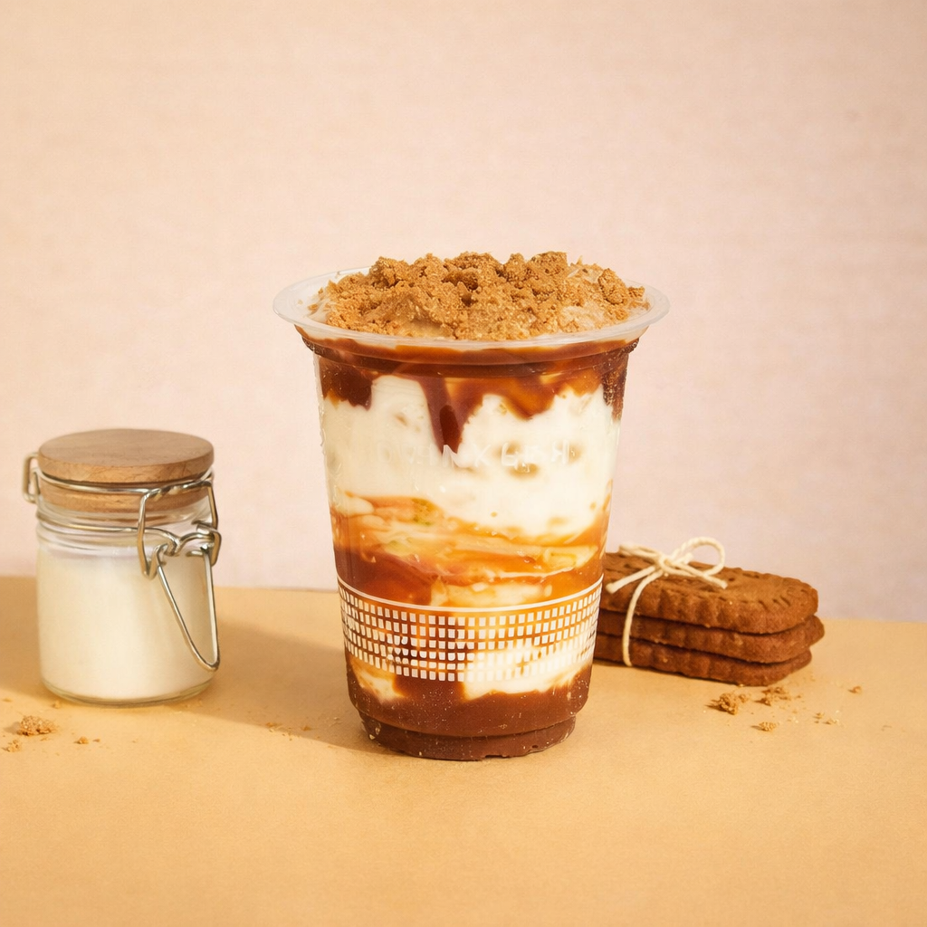 Caramel Biscoff Crumble